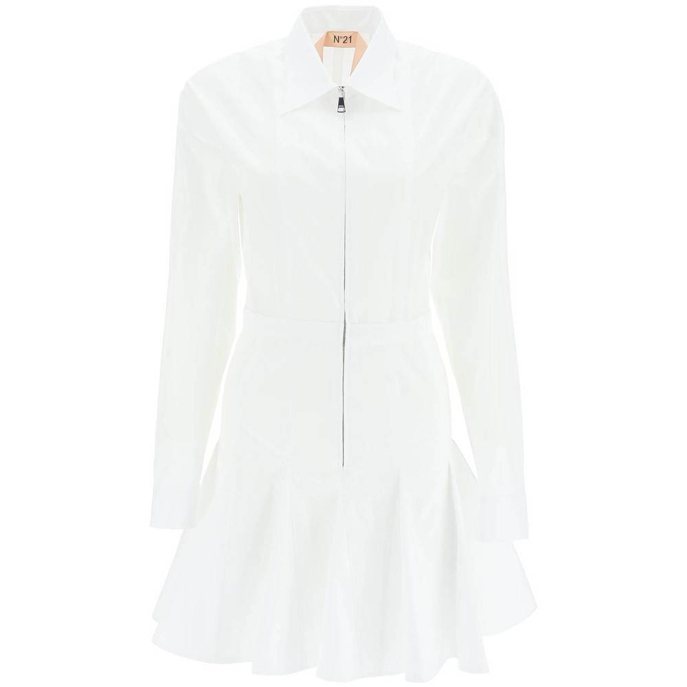 N21 zipped chemisier dress
